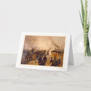 Carte L'USS Kearsarge descend le CSS Alabama en 1864