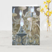 Carte Lustre, lumière et verre, Accueil (Fleur jaune)