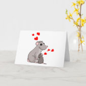 Carte Luther aime sa maman (Fleur jaune)