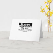 Carte Luther Protestant Reformation Day Anniversary Veni (Fleur jaune)