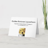 Carte Lutin de golden retriever (Dos)