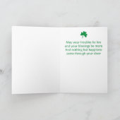 Carte lutin de la Saint-Patrick  (Intérieur)