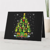 Carte Lutin de rennes de Noël Alligators Arbre de Noël L (Dos)