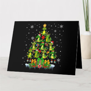 Carte Lutin de rennes du Père Noël Alligators Arbre de N