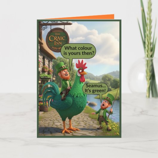 Carte Lutin drôle de la Saint-Patrick (Devant)