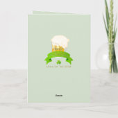 Carte Lutin du jour de St Patrick heureux (Dos)