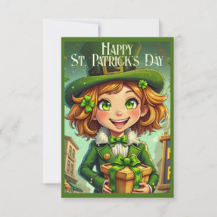 Carte Lutin joyeux - Saint-Patrick Chanceux