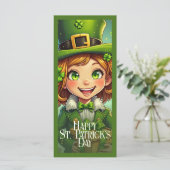 Carte Lutin joyeux - Saint-Patrick Chanceux (Debout devant)