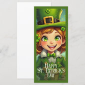 Carte Lutin joyeux - Saint-Patrick Chanceux (Devant / Derrière)