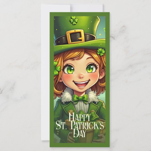 Carte Lutin joyeux - Saint-Patrick Chanceux (Devant)