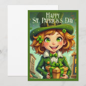 Carte Lutin joyeux - Saint-Patrick Chanceux (Devant / Derrière)