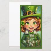 Carte Lutin joyeux - Saint-Patrick Chanceux (Devant / Derrière)