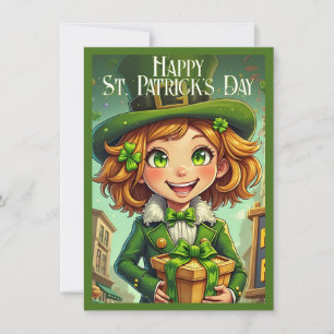 Carte Lutin joyeux - Saint-Patrick Chanceux Char