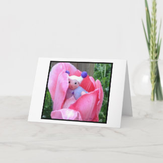 Carte Lutine dans une tulipe
