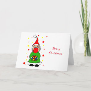 Carte Lutine de Noël mignonne