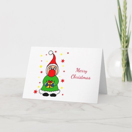 Carte Lutine de Noël mignonne (Devant)
