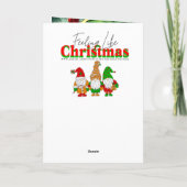 Carte Lutine Fantaisiste | Noël Personnalisé (Dos)