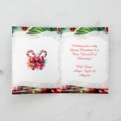 Carte Lutine Fantaisiste | Noël Personnalisé (Intérieur)