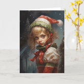 Carte Lutine Fille (Fleur jaune)