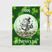 Carte Lutino Irlandais Leprechaun (Fleur jaune)