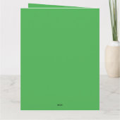 Carte Lutins dansants, dessin animé de la Saint-Patrick (Dos)