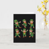 Carte Lutins dansants Saint Patrick Drôle Garçons Gi (Fleur jaune)