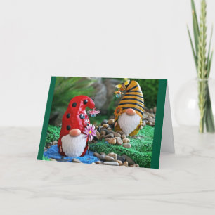 CARTE "LUTINS DE NOËL AVEC VOEUX DE NOËL"