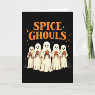 Carte Lutins piquants Halloween drôle Fantôme Citrouille