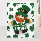Carte Lutrin tricoté Saint-Patrick 2024 (Devant)