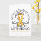 Carte Lutte contre le cancer chez l'enfant (Fleur jaune)