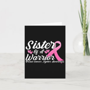Carte Lutte Contre Le Cancer Du Sein Soeur D'Un Guerrier