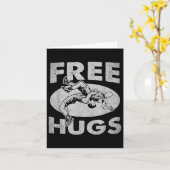 Carte Lutte - Funny Free Hugs Lutte (Fleur jaune)