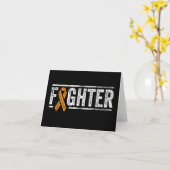 Carte Lutte Orange Ruban Leucémie Sensibilisation Cancer (Fleur jaune)