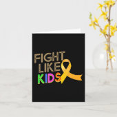 Carte Lutter comme les enfants Mois de sensibilisation a (Fleur jaune)