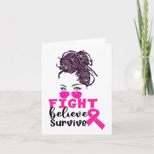 Carte Lutter contre la croyance Survivre aux femmes noir