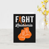 Carte Lutter contre la leucémie Lutte Guerrier Leucémie  (Fleur jaune)