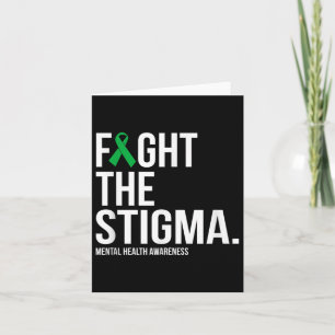Carte Lutter contre la Stigma Green Ribbon Mental Health