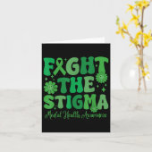 Carte Lutter Contre La Stigma Leopard Sensibilisation À (Fleur jaune)