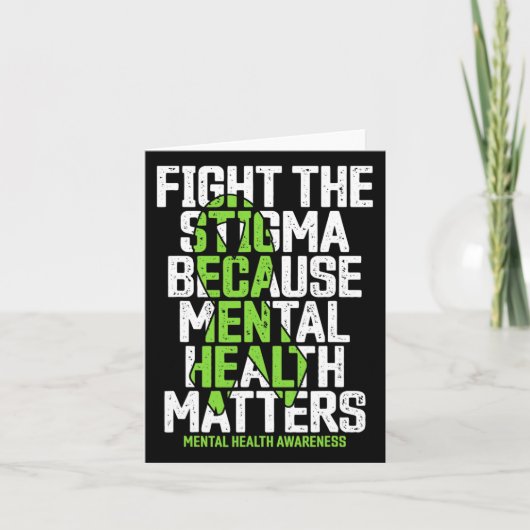 Carte Lutter contre la stigmatisation parce que problème (Devant)