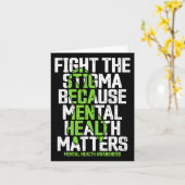 Carte Lutter contre la stigmatisation parce que problème (Fleur jaune)