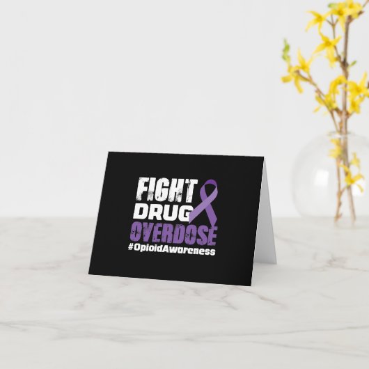 Carte Lutter contre la surdose (Fleur jaune)