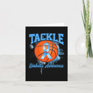 Carte Lutter contre le basket-ball Bleu Ruban Sensibilis