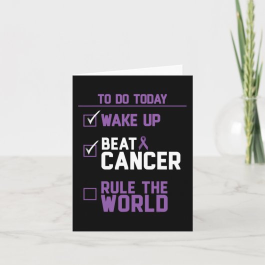 Carte Lutter contre le cancer dans le monde (Devant)