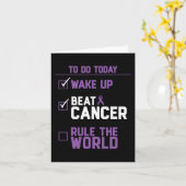 Carte Lutter contre le cancer dans le monde (Fleur jaune)