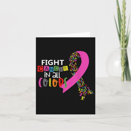 Carte Lutter contre le cancer dans toutes les couleurs R (Devant)