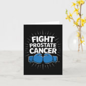 Carte Lutter contre le cancer de la prostate Gants de bo (Fleur jaune)