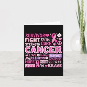 Carte Lutter Contre Le Cancer Du Sein Cure Mots De Sensi