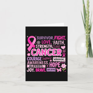 Carte Lutter Contre Le Cancer Du Sein Cure Mots De Sensi