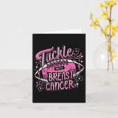 Carte Lutter contre le cancer du sein Footll Pink Ribbon (Fleur jaune)