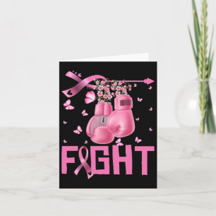 Carte Lutter Contre le cancer du sein Gants de boxe Guer